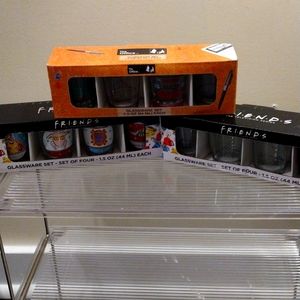 2 sets of FRIENDS shot glasses & 1 set of the office listing is for all 3 sets